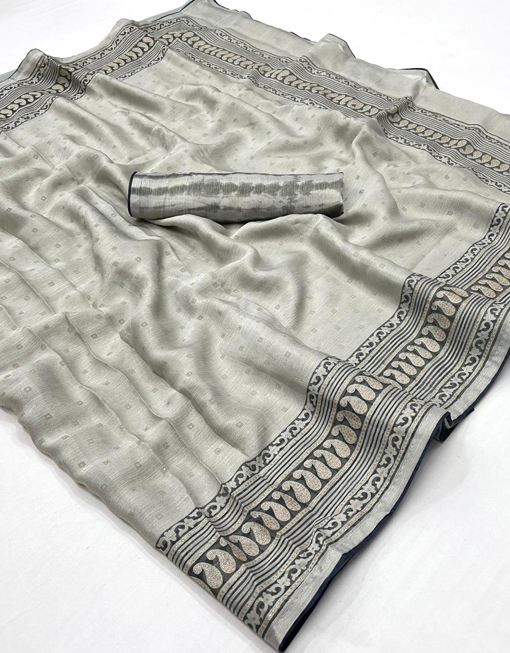 Gunjan Lt Fabric Barasso Silk Saree Collection