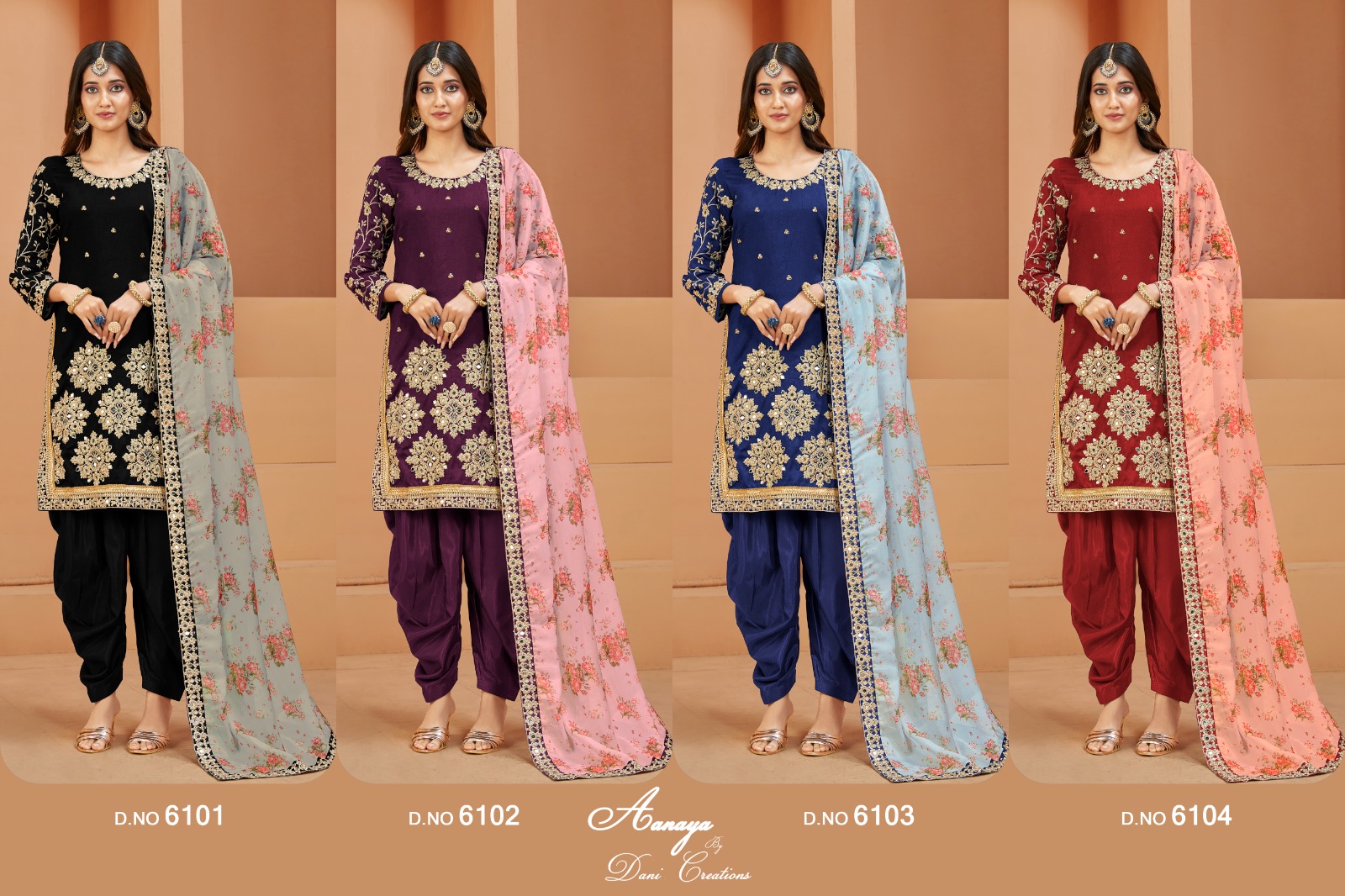 Aanaya 161 Dani Creations Silk Suits