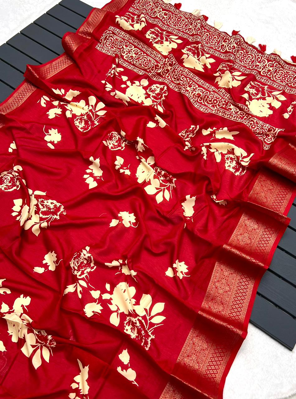 Lt Fabric New Design Amora Pure Dola Silk Saree