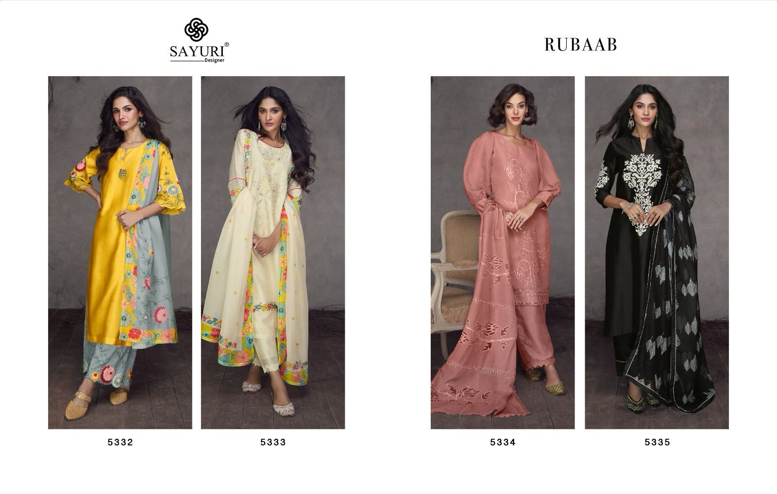 Sayuridesigne New Design Rubaab Pure Silk Redymade Collection Manufacturer Surat