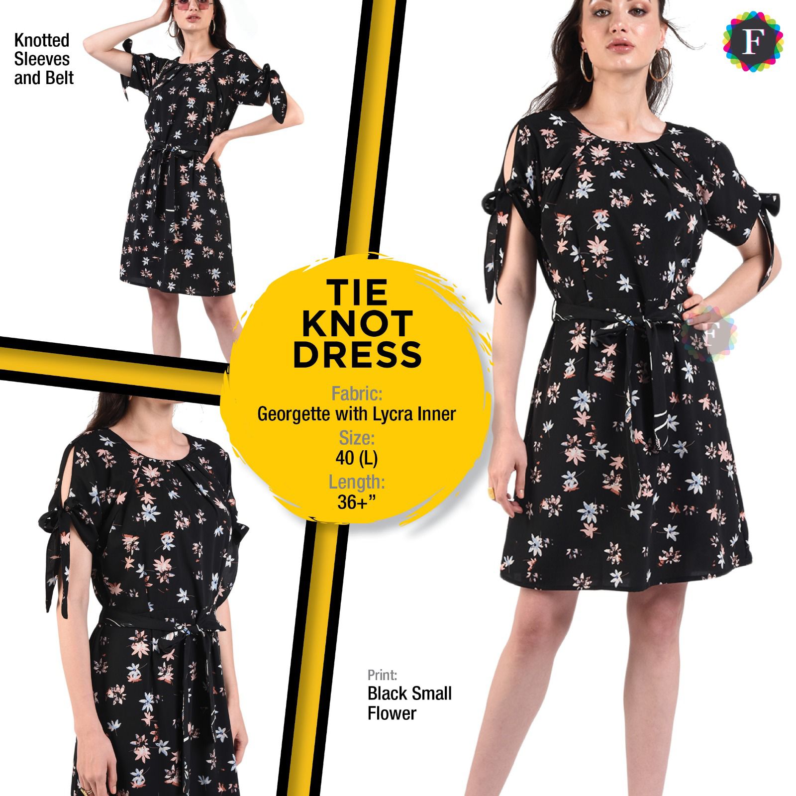 Knotted Dress Primium Wester Wear Collection