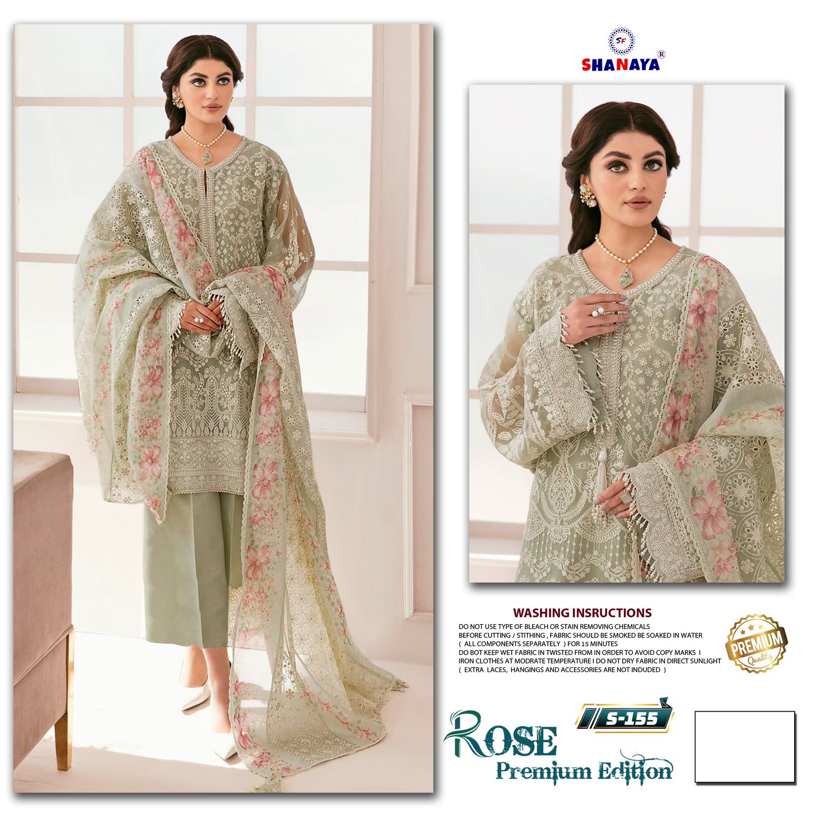 S 155 Pose Premium Edition Shanya Georgette Suit