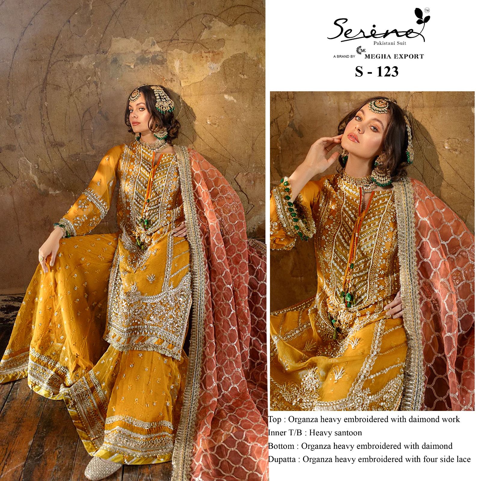 S 123 Serine Organza Collection Manufacturer Surat