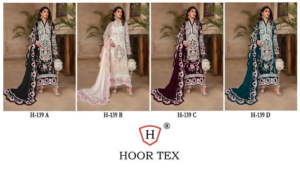 H 139 By Hoor Tex Georgette Pakistani Concept
