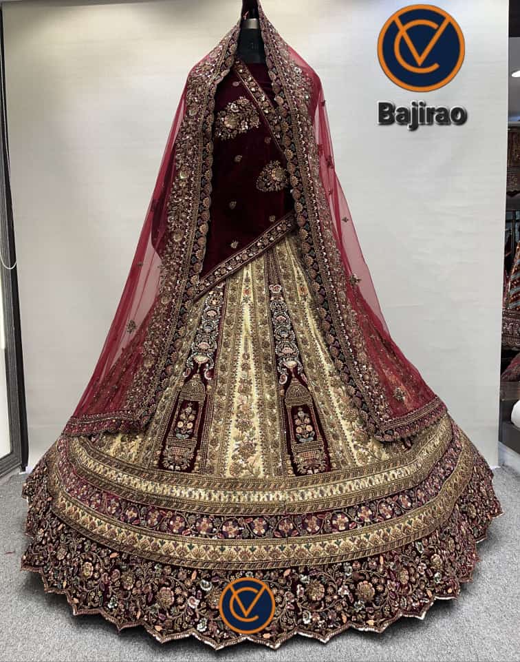 Bajirao Heavy Double Dupatta Wedding Lehengacholi