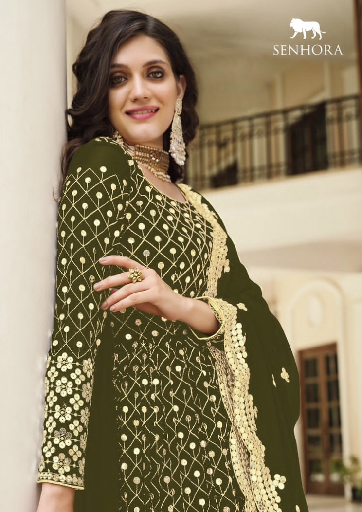 Senhora Dresses New Catalog Moksa Georgette Suit