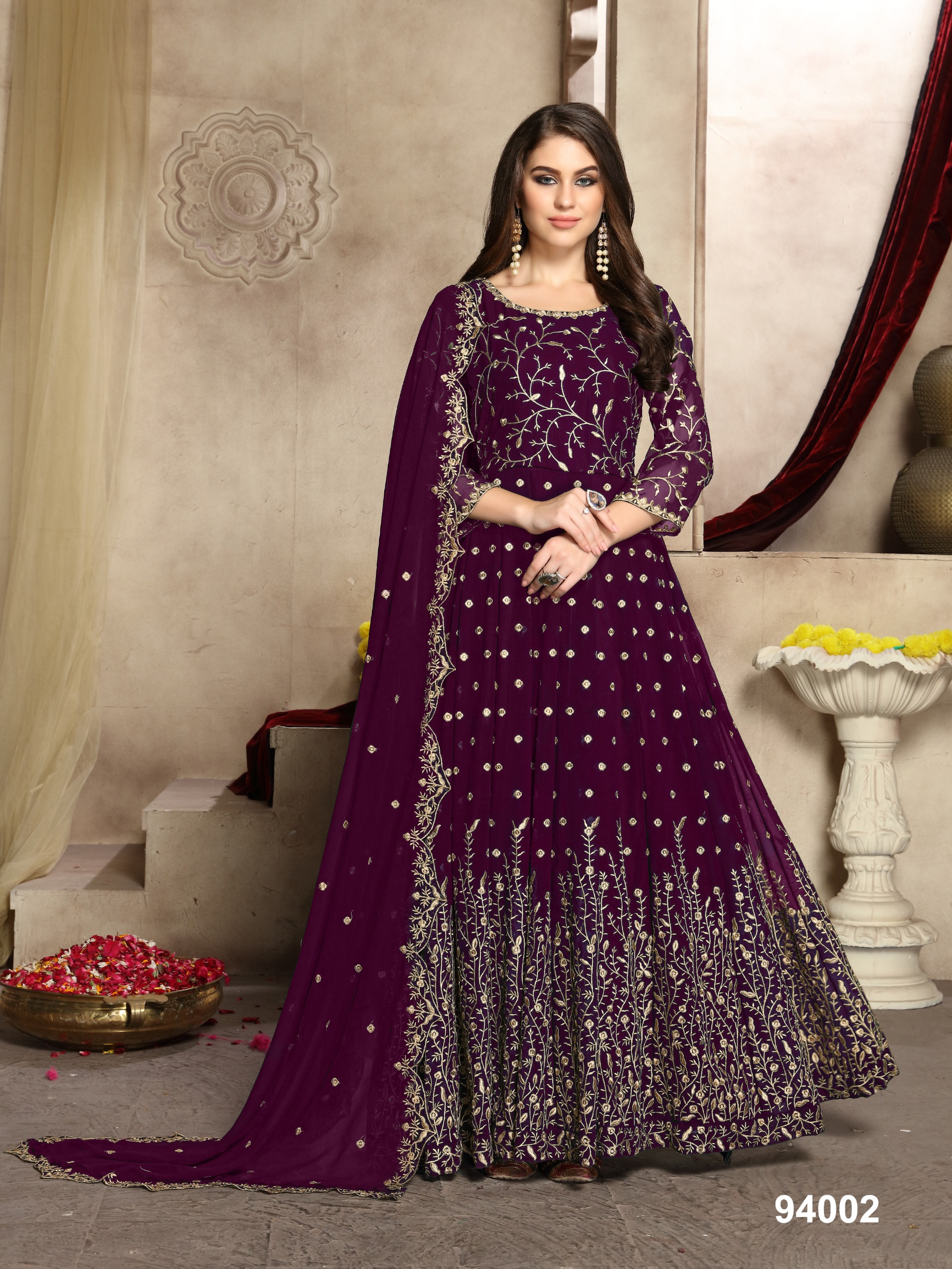 Aanaya 94000 Series Georgette Anarkali Dress Diwali Special