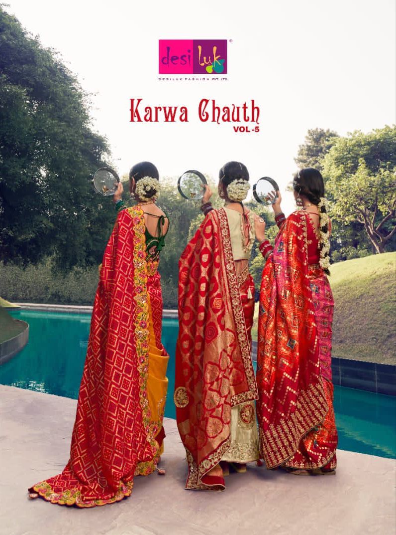 Desi Look Karwa Chauth Vol 5 Designer Fancy Look Designer Sarees
