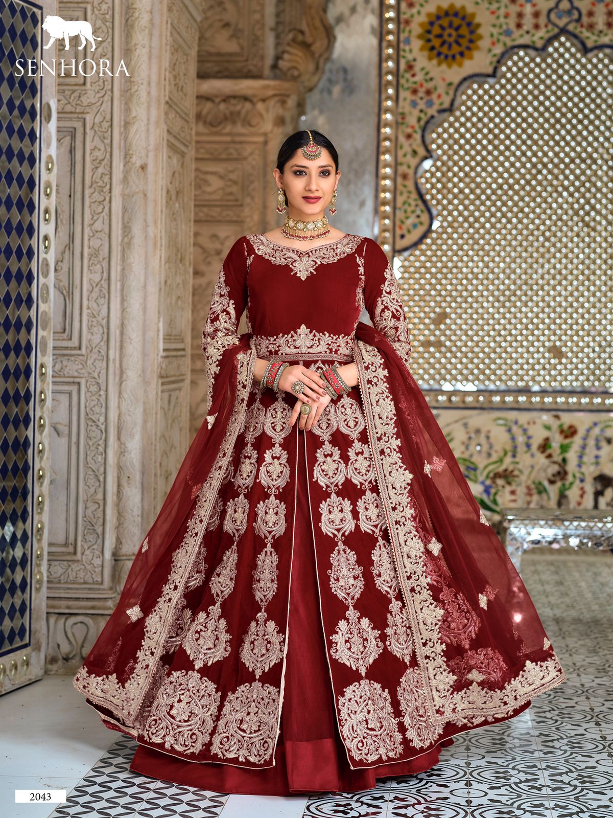 Senhora Dulhan Vol 42 Velvet Anarkali Dresses