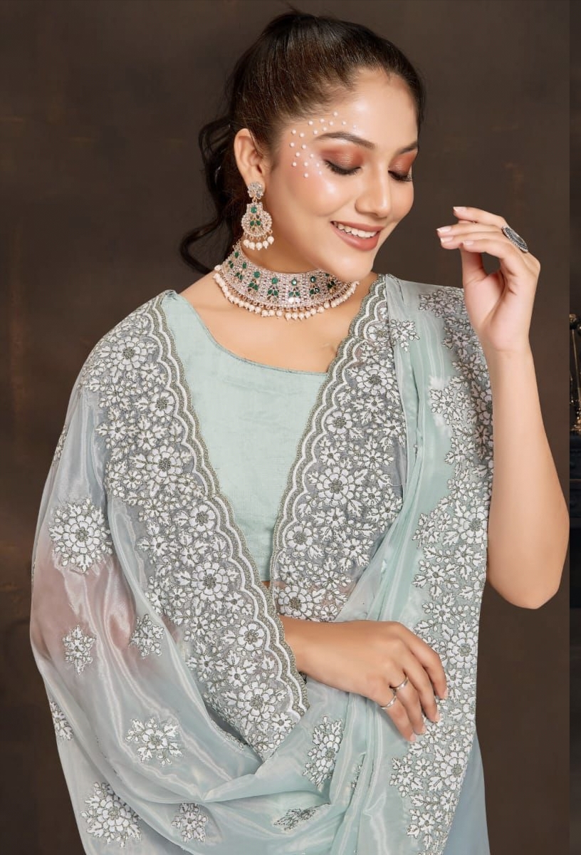 Utsavnari New Launching Fashionista Designer Organza Sarees