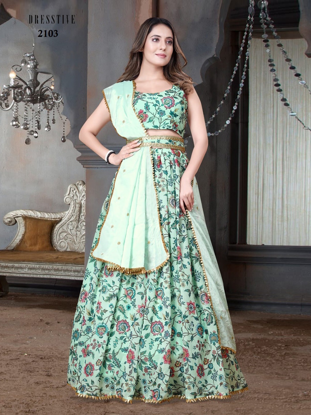 Dresstive Vol 7 New Fancy Crop Top Style Lehenga Choli Collection Manufacturer Surat