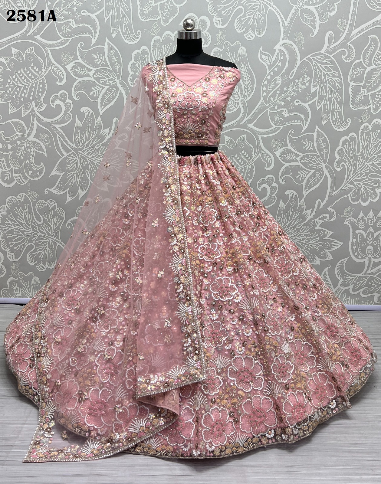 New Design 2581a To 2581c Net Heavy Work Weddings Collection Manufacturer Surat