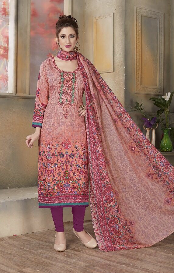 Lovely 1001 To 1008 Series Cotton Printed Emb Salwar Kameez