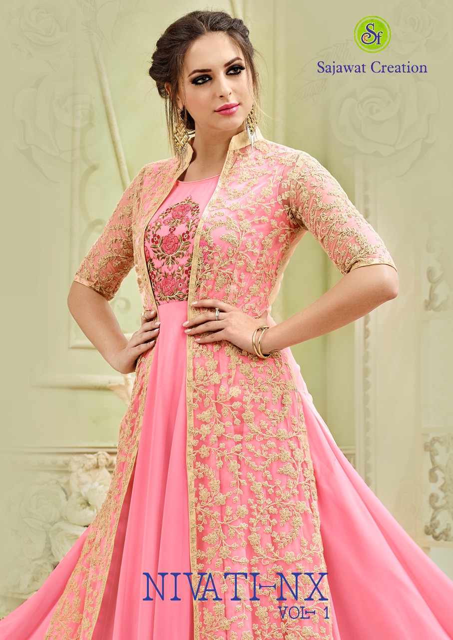 Sajawat Creation Nivati Nx Vol 1 33091 Serie Party Wear Gown