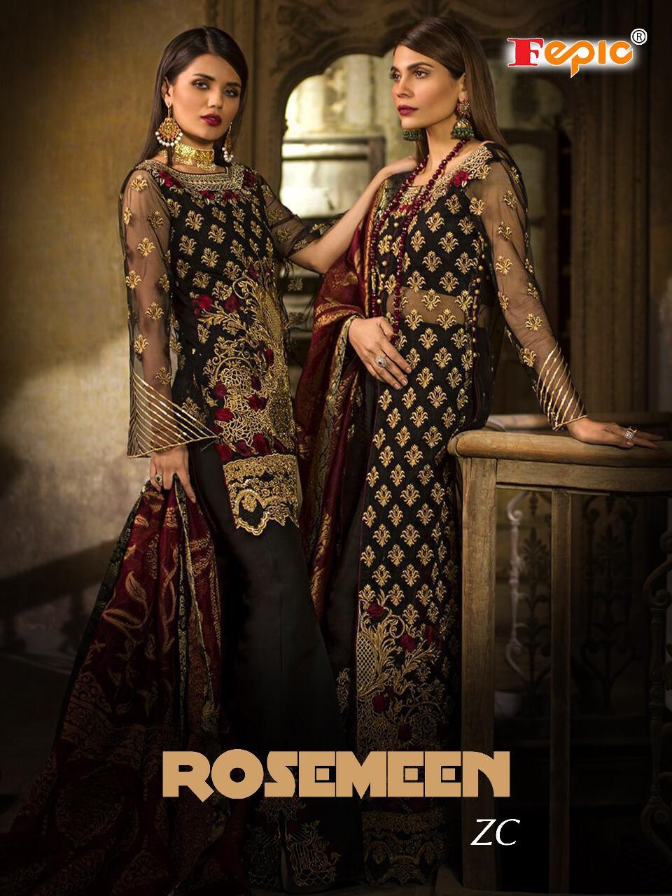 Rosemeen Zc By Fepic 32001 Series Fancy Pakistani Style Salwar Kameez Catlog Wholesaler Surat