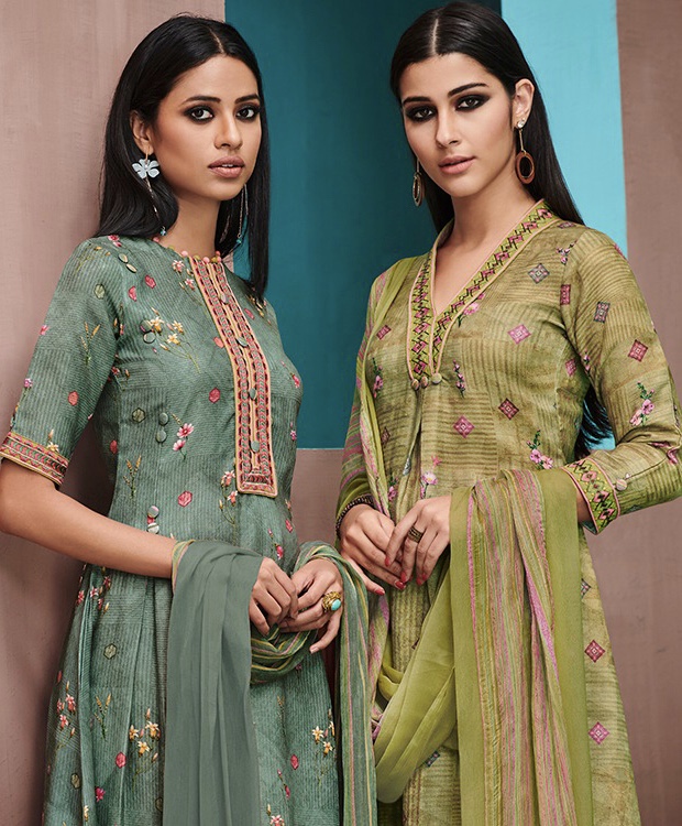 Ruhaniyat By Jay Vijay 4241 To 4251 Series Designer Pashmina Digital Printed Salwar Kameez Catlog Wh...