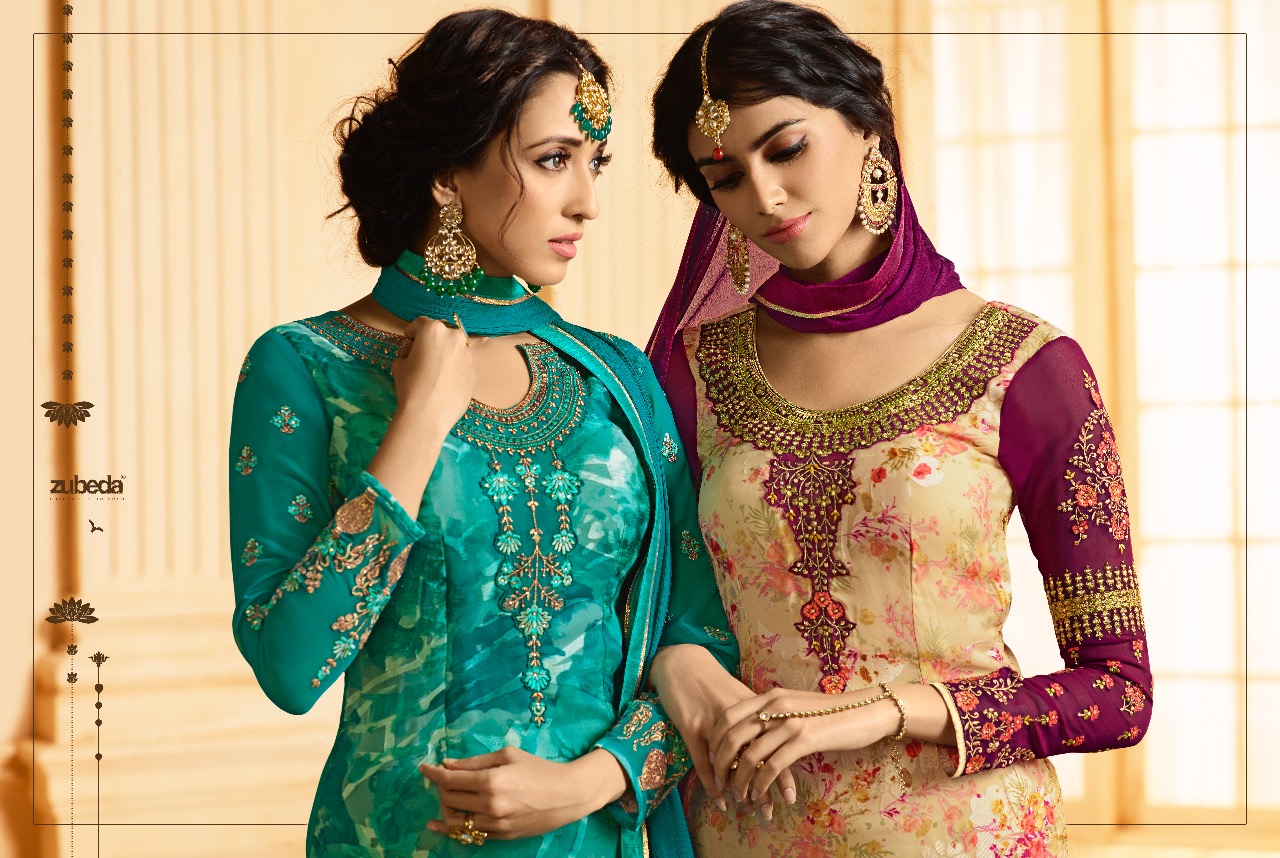 Valentia By Zubeda 9001 Series Fancy Brasso Printed Salwar Kameez Catlog Wholesale Dealer And Suppli...