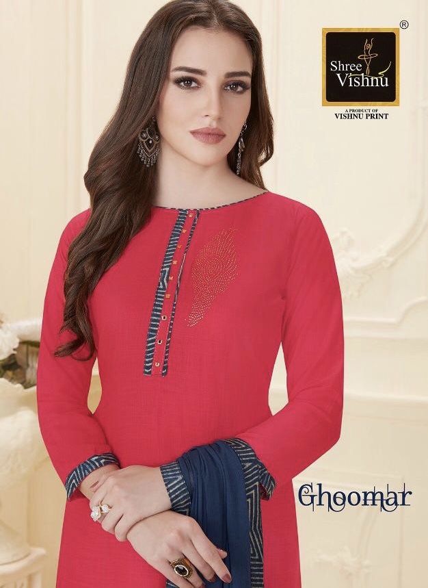 Ghoomar By Vishnu Impex 84001 Series Fancy Reyon Salwar Kameez Catlog Wholesale Dealer Surat