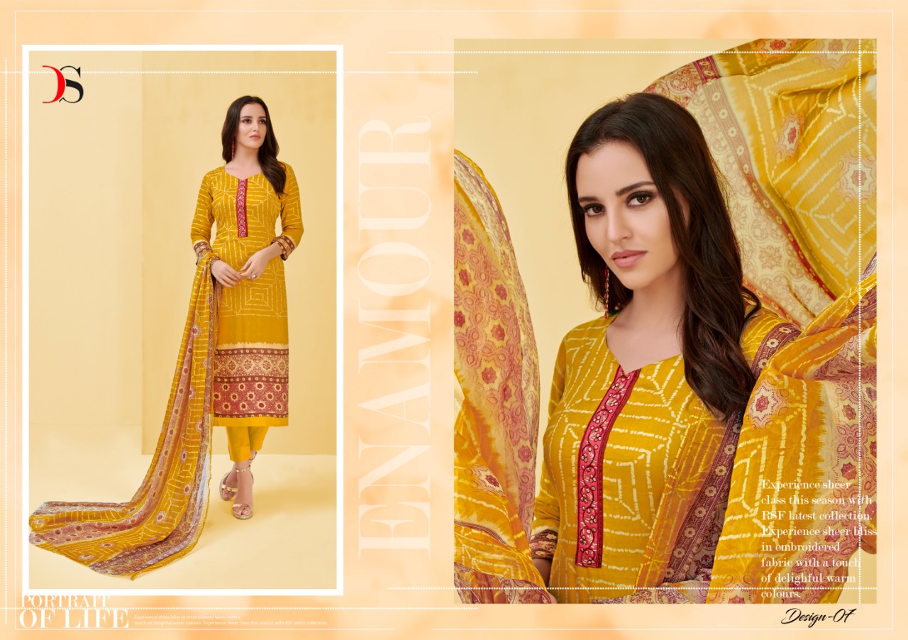 Deepsy Autograph Vol 2 01 Series Pure Cotton Satin Salwar Kameez Catlog Wholesale Dealer And Supplie...