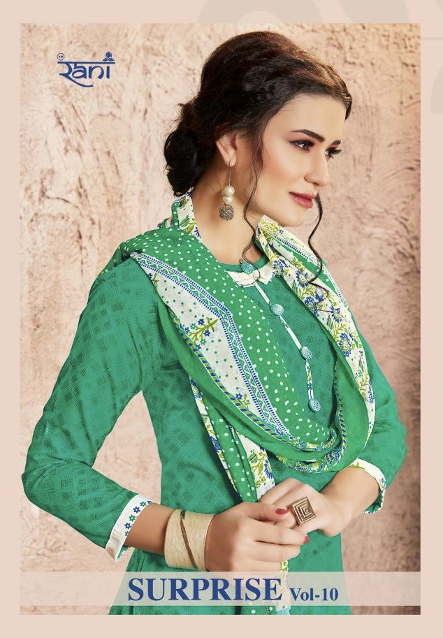 Surprise Vol 10 By Rani 10001 Series Fancy Semi Lown Printed Patiala Suit Collection Wholesaler Sura...