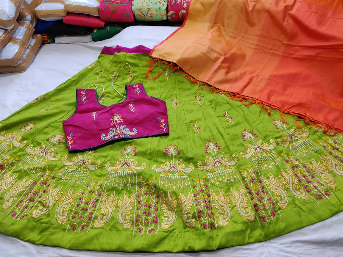 Fancy Banglori Silk Lehenga Choli Collection Wholesale Supplier And Trader Surat