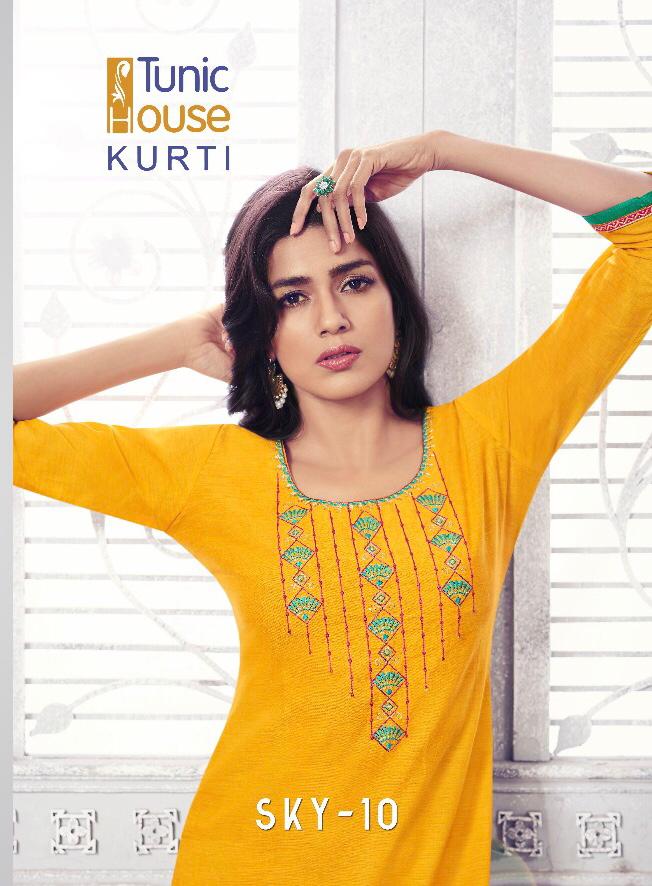 Sky Vol 10 By Tunic House 2011 Series South Handloom Cotton Kurti Catlog Wholesale Dealer And Suppli...
