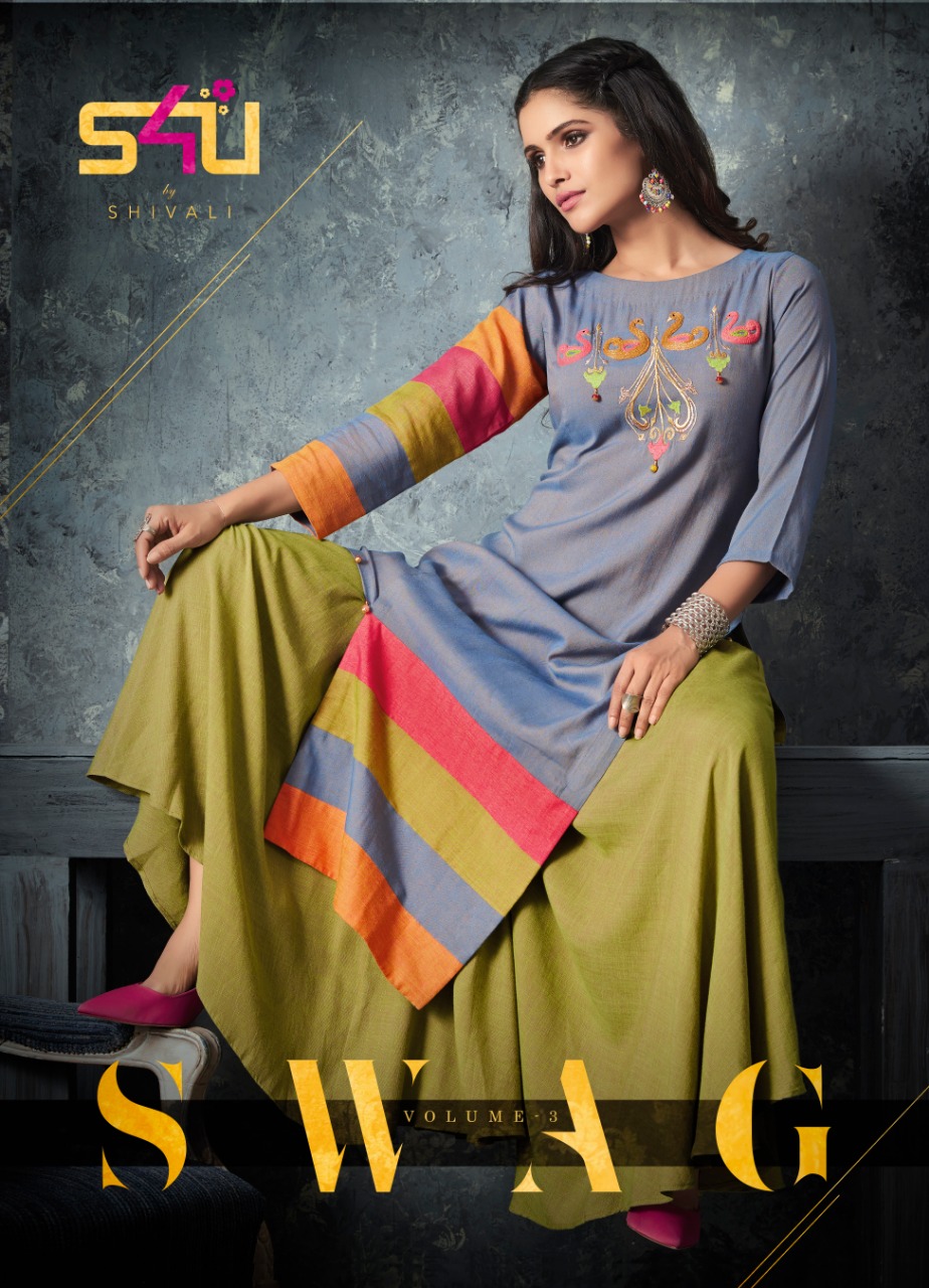 Swag Vol 3 By S4u By Shivali 1001 Series Fancy Party Wear Kurti And Plazzo Collection Wholesale Deal...