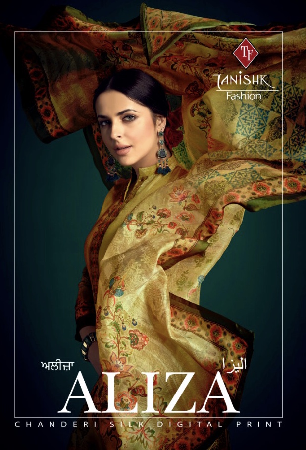 Aliza By Tanishk Fashion 6301 Series Fancy Pure Silk Chaderi Printed Salwar Kameez Catlog Wholesale ...