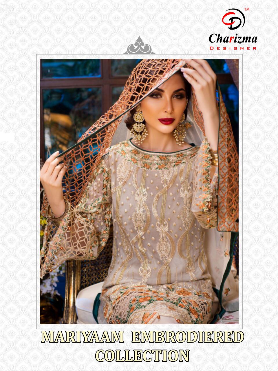 Mariyaam Embroidery Collection By Charizma Designer 1001 Series Fancy Designer Party Wear Pakistani ...