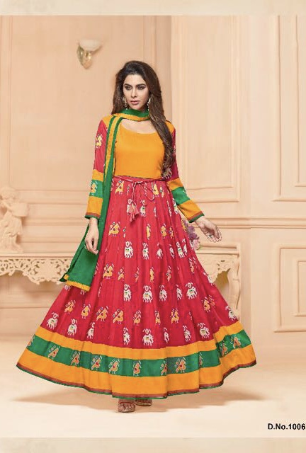 Floral Vol 2 By Avc 1001 Series Fancy Muslin Digital Printed Gown Catlog Wholesaler Surat