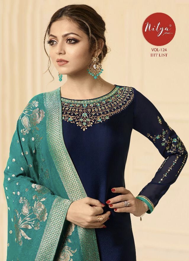 Nitya Vol 124 Hitlist By Lt Fabrics 2401 Series Fancy Party Wear Salwar Kameez Catlog Wholesale Deal...