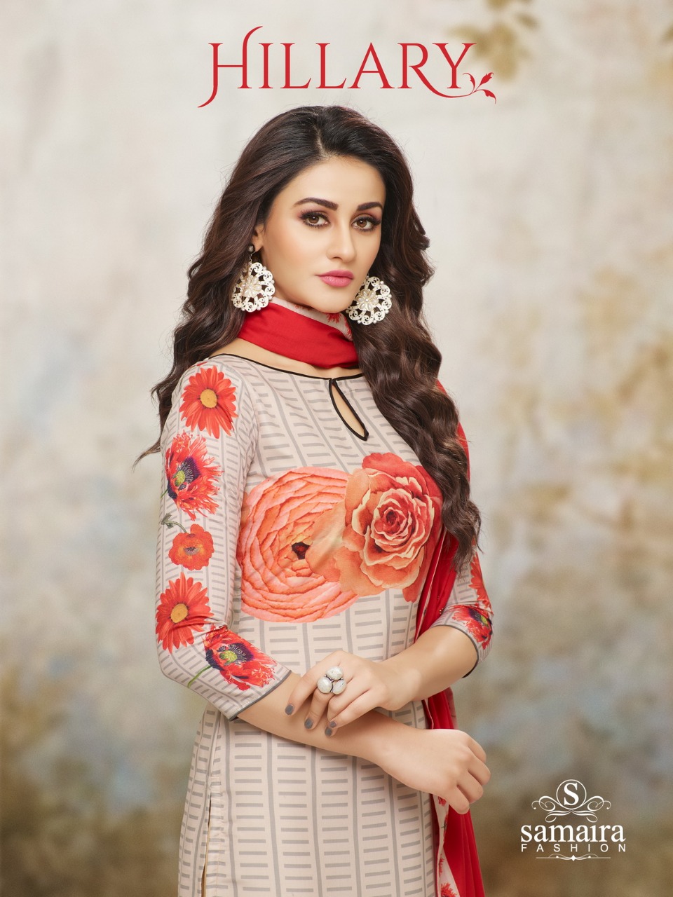 Samaira Fashion Hillary 15003 Series Maslin Digital Printed Salwar Kameez Catlog Wholesale Dealer An...