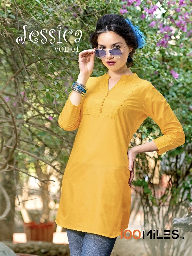 100 Miles Jessica Vol 4 27 To 32 Series Cotton Kurtie Saller