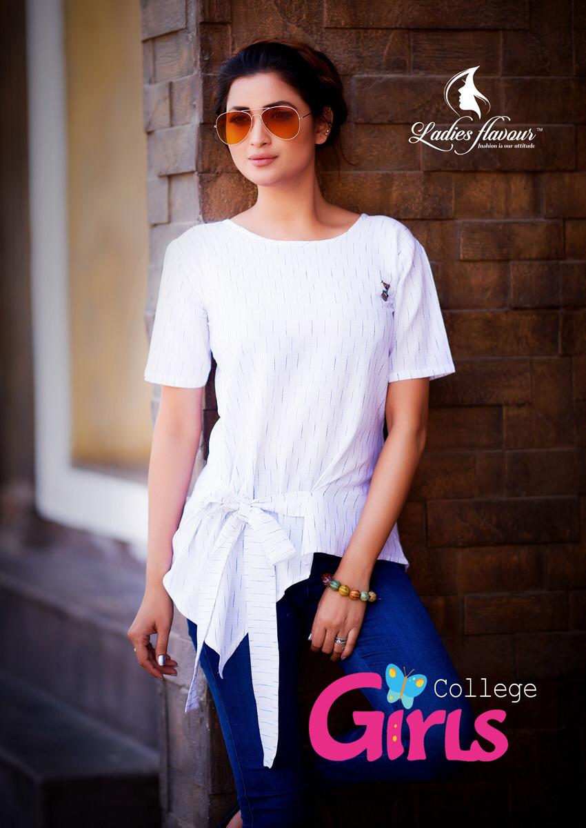College Girls By Ladies Flavour 3501 Series Pure South Handloom Cotton Kurti Catlog Wholesaler Surat
