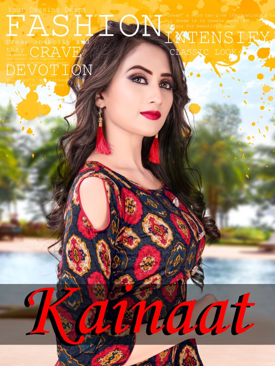 Kainaat Vol 1 1001 To 1008 Series Reyon Printes Kurti Saller