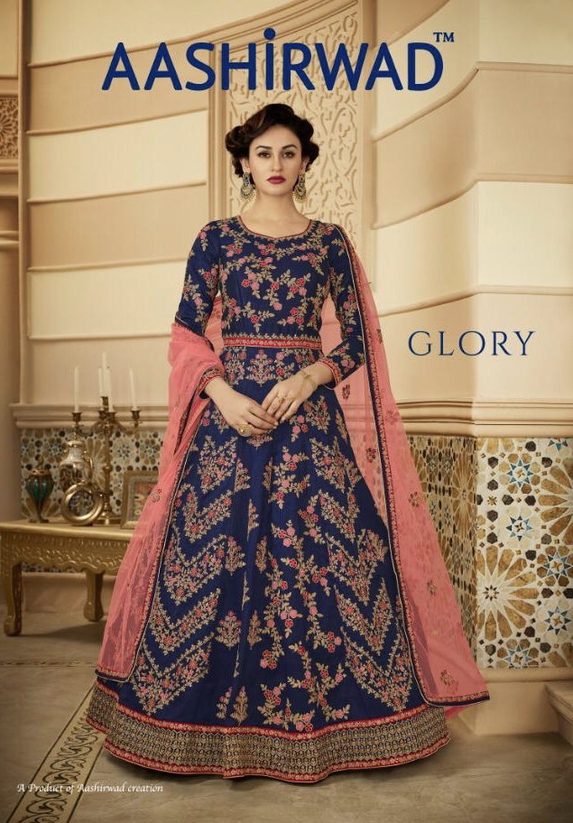 Glory By Aashirwad 201 Series Fancy Designer Party Wear Gown Suit Collection Wholesale Dealer Surat