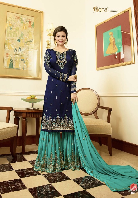 Ayesha Sharara Vol 2 By Fiona 22211 Series Deaigner Party Wear Sarara Suit Catlog Wholesale Dealer S...