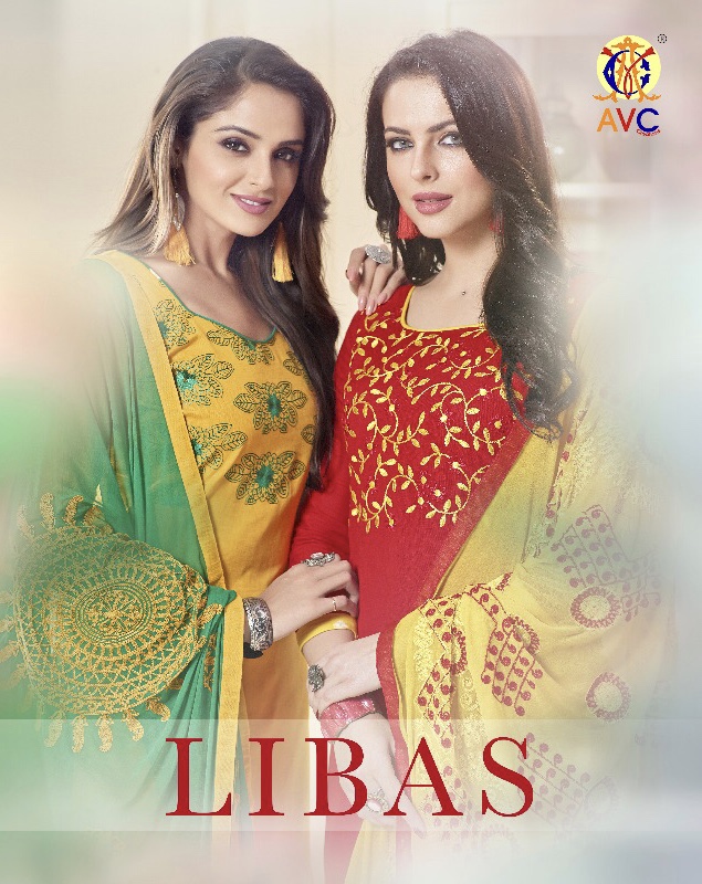 Libas By Avc 1001 Series Fancy Flax Cotton Salwar Kameez Catlog Wholesale Dealer Surat