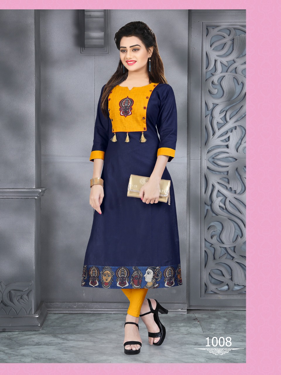 Arjun Fab Radhi Vol 2 1001 Series Cotton Kurti Catlog Wholesale Dealer Surat