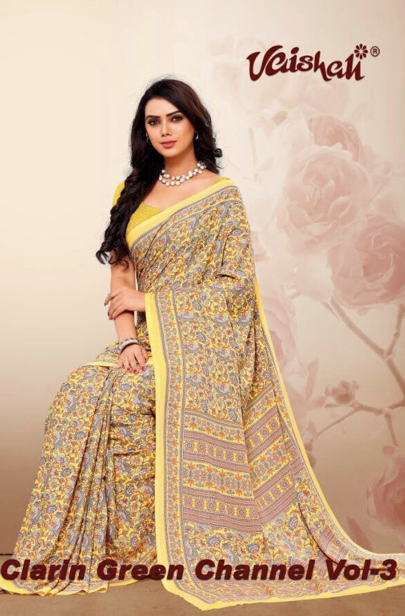Vaishali Clarin Green Channel Vol 3 Fancy Printed Sarees