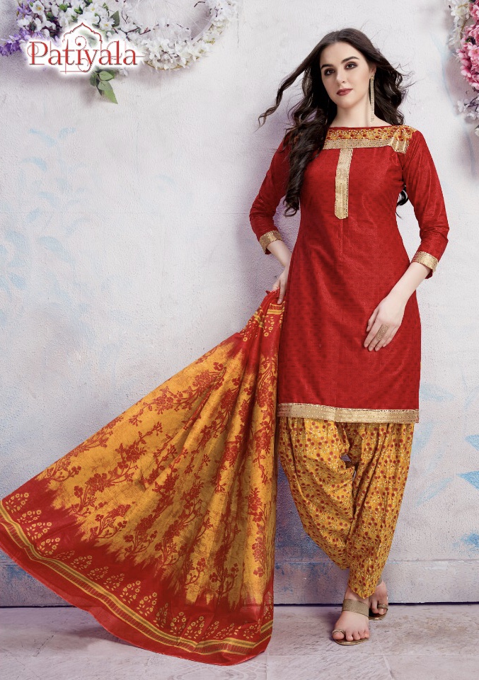 Patiala Vol 13 By Falak Internation 13005 Series Fancy Deaigner Cotton Printed Readmade Patiala Suit...