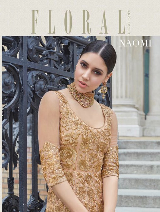 Noami By Floral Jinaam 7448 And 7452 Series Designer Gown Suit Catlog Wholesale Dealer And Supplier ...