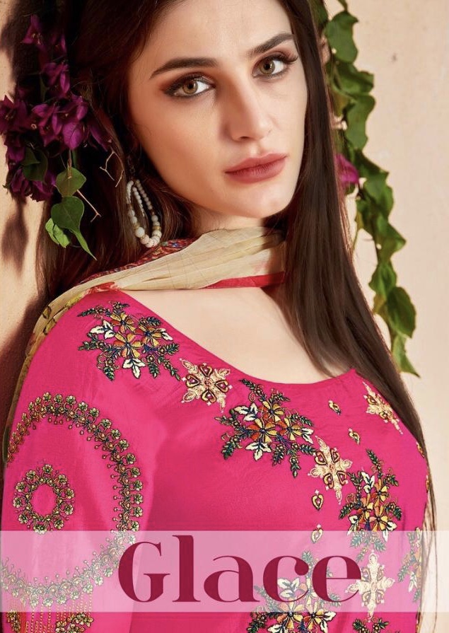Glace By Kianaa 9015 Series Glace Cotton Heavy Work Salwar Kameez Catlog Wholesale Dealer And Suppli...