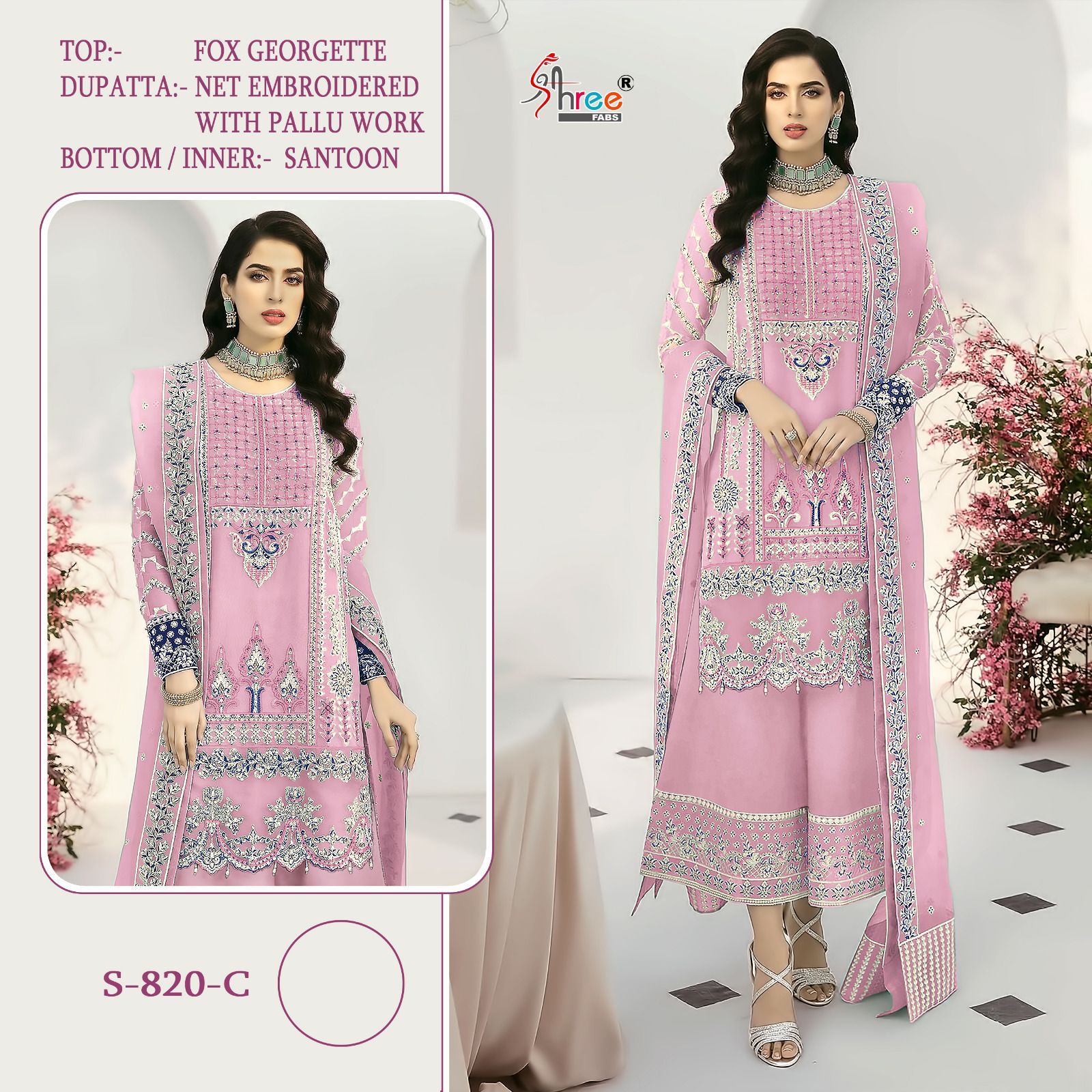Shree Fab Present S 820 Colours  Wholesale Supllier Single Stockiest