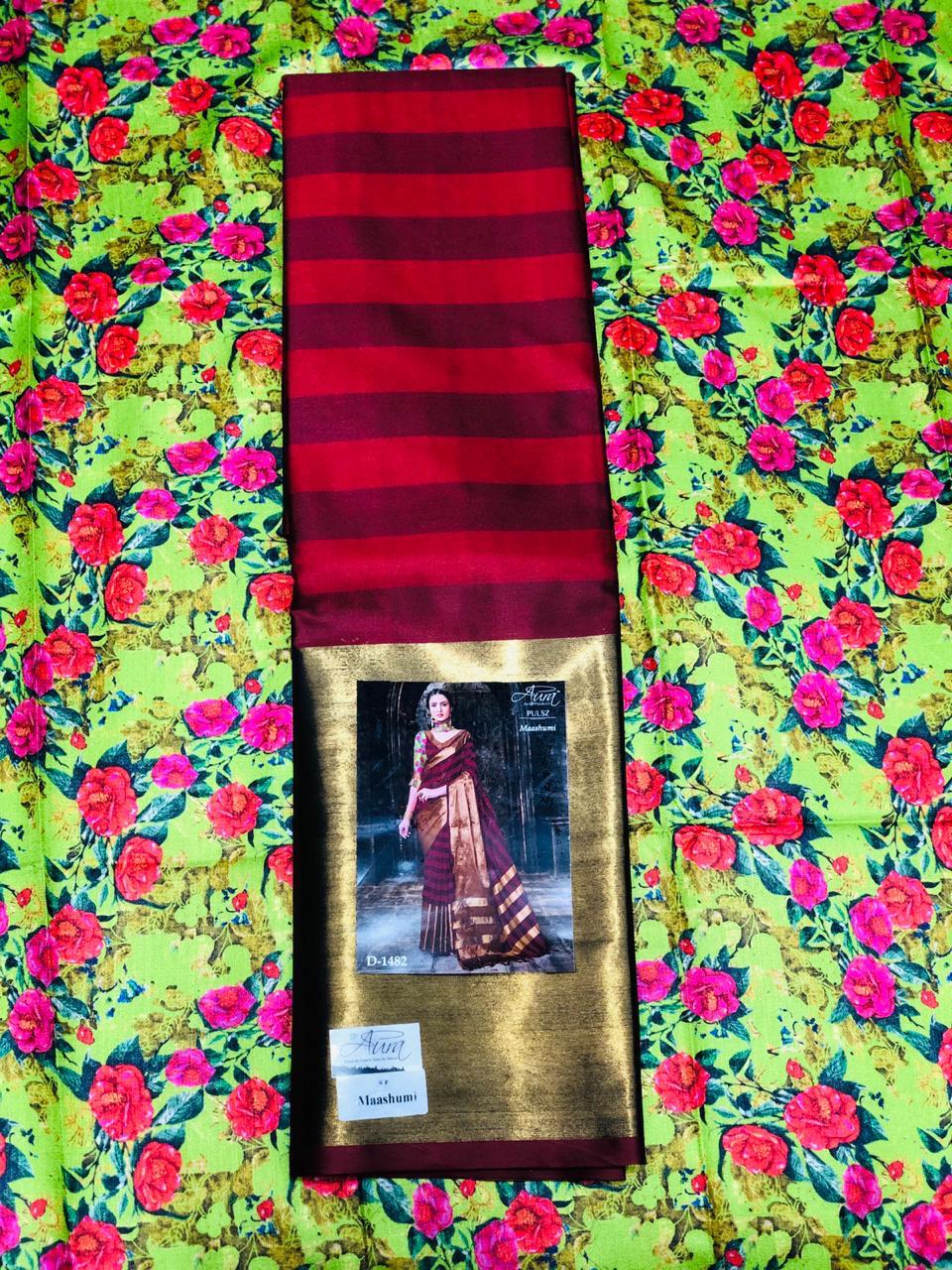 Maashumi By Aura Fancy Pure Silk Cotton Saree Collection Wholesaler Surat