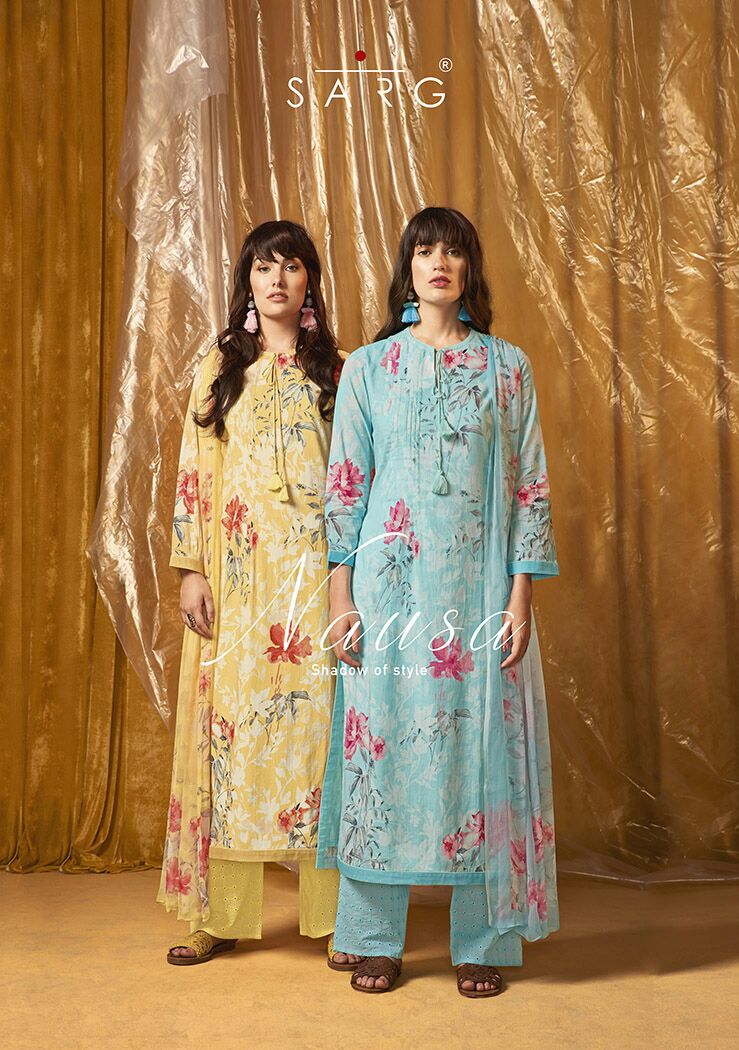 Sarg Nausa 01 Series Pakistani Style Cotton Suit Dealer