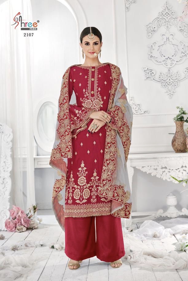 Mutiyar Vol 2 By Shree Fabs 2106 Series Fancy Georgette Party Wear Salwar Kameez Catlog Wholesale De...