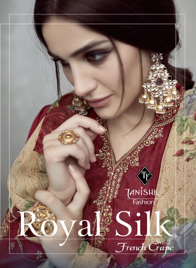 Tanishk Fashion Royal Silk Vol 2 5701 Series French Crepe Salwar Kameez Catlog Wholesale Dealer And ...