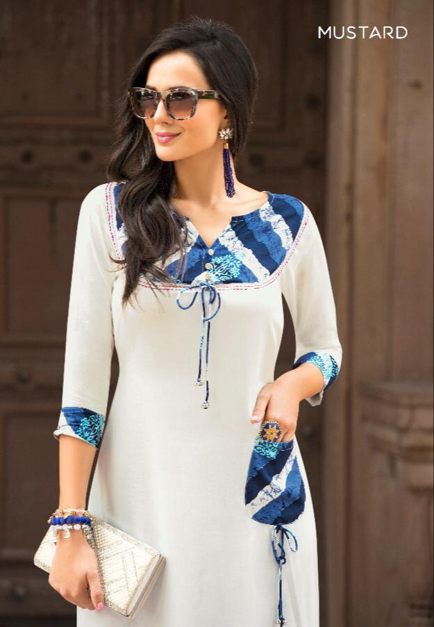 Pallazo Square By Mustard 01 Series Reyon Cotton Printed Kurti Catlog Wholesale Dealer Surat