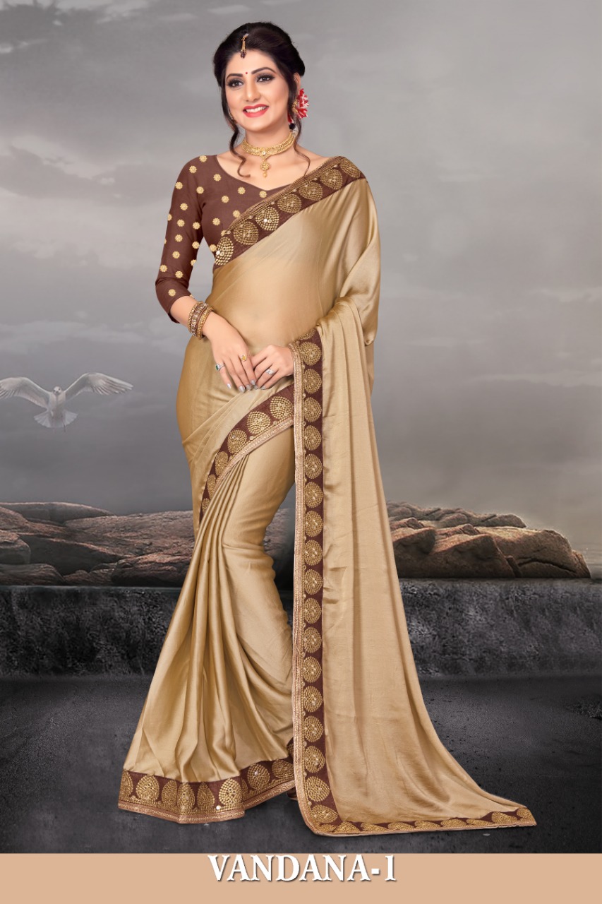 Vandana Vol 1 By Right One Designer Party Wear Saree Wholesaler Surat